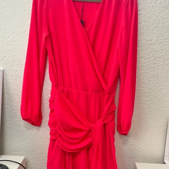 NWT Revolve Krisa Mini Dress in Desire | Hot Pink Party Vestido | Size M - Picture 2 of 7